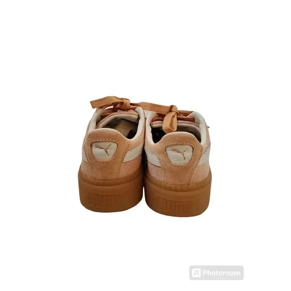 Women PUMA PLATFORM TRACE CORDUROY DUSTY CORAL US 6 RRP $190 - Picture 5 of 8